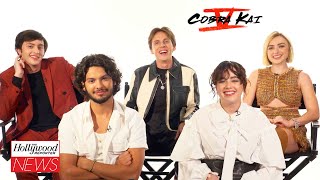 Cobra Kai Cast Returns for Season 5 quotKick It or Keep Itquot SPOILERS  THR Interview [upl. by Enibas138]