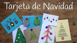 10 tarjetas de Navidad originales para niños  Manualidades navideñas fáciles [upl. by Tap]