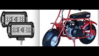 How to Install Super Bright Headlights on a Minibike [upl. by Aicelf372]