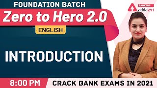 Introduction to English  Banking Foundation Classes Adda247 Class1 [upl. by Akinihs]