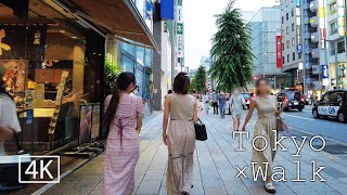 【4K 街歩き】銀座／Tokyo × Walk（Ginza／東京散歩） [upl. by Rivalee]