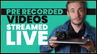 How to live stream a pre recorded video on YouTube using OBS [upl. by Halverson]