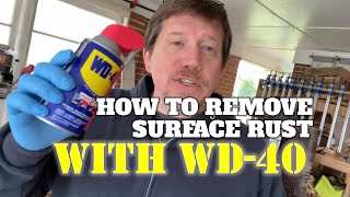 How To Remove Surface Rust With WD40 [upl. by Marilin742]