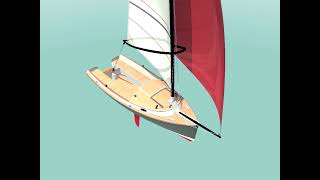 INLET CAT a modern 18′1″ 551m catboat [upl. by Llewxam]