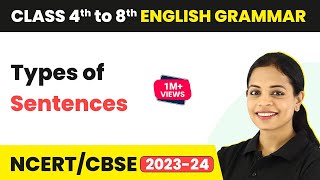 Types of Sentences  English Grammar  Class 4th to 8th English Grammar [upl. by Judon]