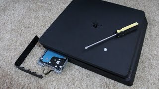 Tutorial How to Change PS4 Slim Hard Drive and Install System Software [upl. by Ayres]