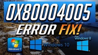 Fix Windows Update Error 0x80004005 in Windows 1087 2025 Tutorial [upl. by Brigida]