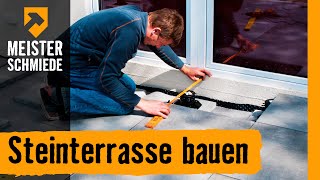 Steinterrasse bauen  HORNBACH Meisterschmiede [upl. by Fayth]