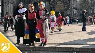 Weiberfastnacht in Köln  so ist der Straßenkarneval gestartet [upl. by Adiol]