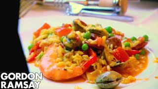 How To Make Paella  Gordon Ramsay [upl. by Zelten970]