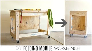 DIY Folding Mobile Workbench [upl. by Nylrehc]