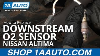 How to Replace Downstream O2 Sensor 713 Nissan Altima [upl. by Attenhoj]