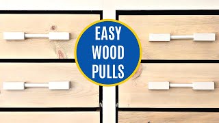 How to Make Wood Drawer Pulls  Easy DIY Woodworking Project [upl. by Thordia]