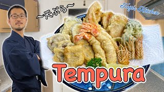 How to cook TEMPURA 🍤 〜天ぷら〜  easy Japanese home cooking recipe [upl. by Forrer2]