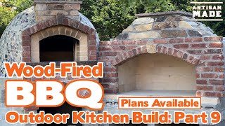 How to build a Wood Fired BBQ  Outdoor Kitchen Build Part 9 DIY Brick Barbeque  Barbecue a Legna [upl. by Sitarski243]