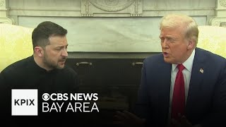 Latest of Trump Zelenskyy exchange at Oval Office [upl. by Ayor]