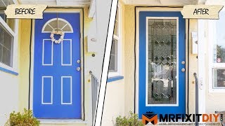 Adding Glass to Your Front Door  A DIY Guide [upl. by Ruzich]