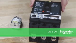 Mounting ShuntUndervoltage Trip to PowerPact H J or LFrame Breakers  Schneider Electric Support [upl. by Campos]