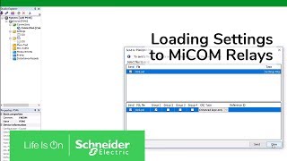 Loading Settings to MiCOM Relay in Easergy Studio  Schneider Electric Support [upl. by Leonardo263]