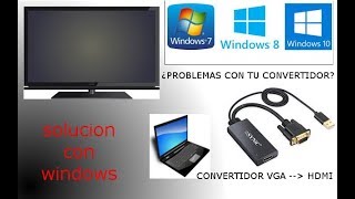 solucion a problemas con convertidor vga a hdmi [upl. by Selden]