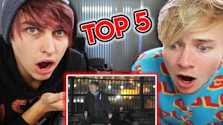 Top 5 Scariest Sam and Colby Moments  Colby Brock [upl. by Eerdna]