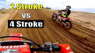 125 TwoStroke vs 450 FourStroke Whats Faster [upl. by Romney]