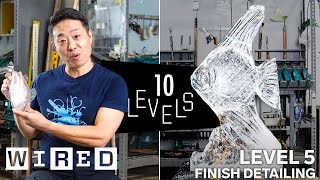 10 Levels of Ice Sculpture Easy to Complex  WIRED [upl. by Onder866]