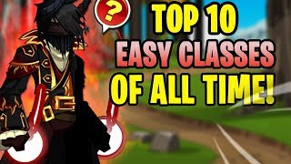 AQW  TOP 10 EASY CLASSES In AQW amp HOW To Get Them NonMember NonRare  GAMEPLAY [upl. by Helbonnah]