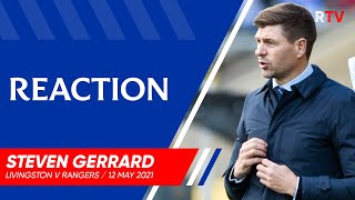 REACTION  Steven Gerrard  Livingston 03 Rangers [upl. by Niala216]