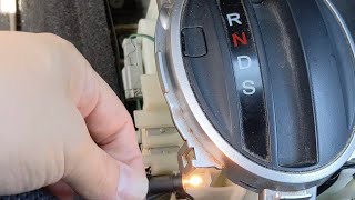 How to changereplace a gearboxshifter light bulb in a Honda FitJazz 20082013 [upl. by Cumings]