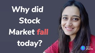 Why Stock Market Crashed today  Why did stock market fall today shorts [upl. by Onairam388]