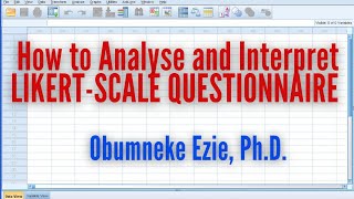 SPSS How to Analyse and Interpret LIKERTSCALE Questionnaire Using SPSS [upl. by Bamberger708]