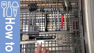 How to use a cutlery tray in your dishwasher [upl. by Malamut603]