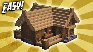 Minecraft How To Build A Small Survival Starter House Tutorial 3 [upl. by Nivi531]