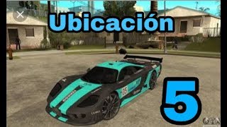 Ubicación de 5 Carros en GTA san Andreas  Rolwex [upl. by Earazed]