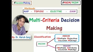 Multi Criteria Decision Making and TOPSIS Method [upl. by Deegan86]