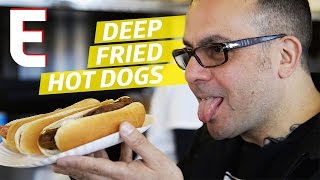 Jerseys 89Year Old DeepFried Hot Dog Counter — The Meat Show [upl. by Bethesde]