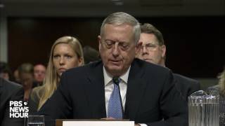 Sen Claire McCaskill asks retired Marine Gen James Mattis about women in combat roles [upl. by Oniluap]