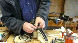 Part 5 Stihl chainsaw flywheel ignition coil exhaust refit 026  MS260 [upl. by Disharoon]