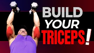 How To Build Your Triceps With Dumbbells ONLY 4 Best Exercises [upl. by Liddie]