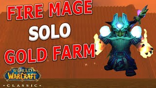 WoW Classic  Fire Mage Solo Dire Maul East Gold Farm 12 Min Jump Run [upl. by Dodge]