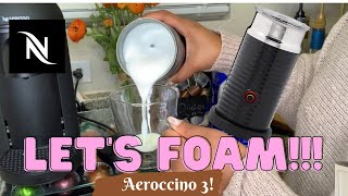 How To Foam Milk With Aeroccino 3 Make Coffee With Foam Tips amp Tricks  Easy Foamed Latte Recipe [upl. by Manolo]