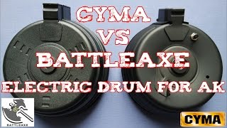 Review CYMA vs BATTLEAXE Electric Drum for AK [upl. by Enyallij]