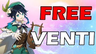 EASIEST WAYS TO GET VENTI FOR FREE  Genshin Impact Primogems Guide [upl. by Him166]