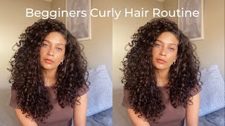 UPDATED CURLY HAIR ROUTINE FOR BEGINNERS  Detailed [upl. by Tamah]