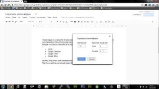 Interlineado espaciado personalizado en documentos de Google Drive [upl. by Colson546]