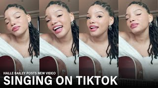 Halle Bailey singing on Tiktok [upl. by Bobbie]