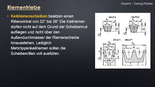 Mechanik1 Riementriebe [upl. by Aerdnahs]