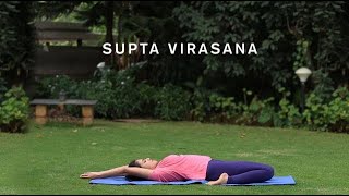 How to do Supta Virasana  Reclining Hero Pose [upl. by Crisey473]