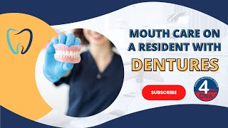 Perform Denture Care CNA Skill Prometric [upl. by Arhsub153]